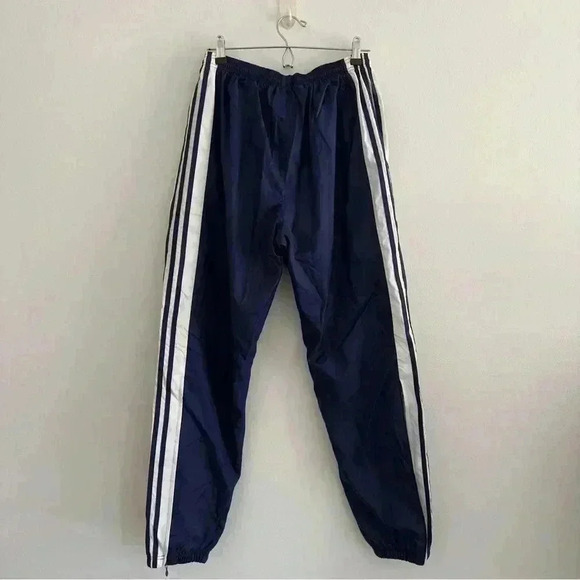 Vintage Adidas Windbreaker Blue Track Pants Sz M - Picture 9 of 9